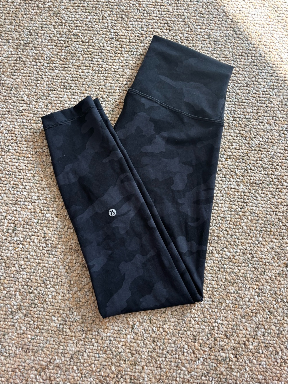 Lululemon Black Camo High-Rise Leggings